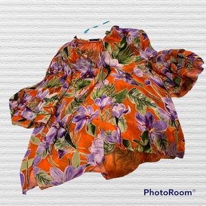 Alice and Olivia Velvet Burnout Shirt XL